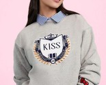 FOREVER 21 XO Kitty Hello Kitty Embroidered KISS Pullover Sweatshirt LAR... - £69.84 GBP