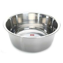 Kitchen Flower Round Stainless Steel Dishpan Basin Bucket Dish Washing up Bowl image 3