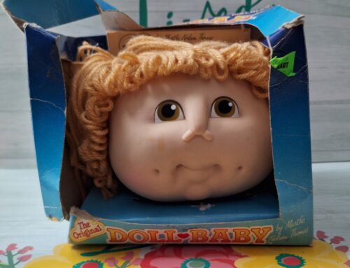 NOS 84 The Original Doll Baby Martha Nelson Thomas Doll Head Cabbage Patch Kids - $19.84