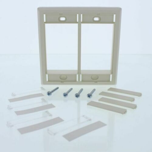 Lot of 2 Legrand Activate Double Gang High Profile Faceplate, White - $14.82