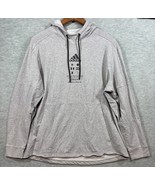 Adidas Womens Gray Graphic Hoodie Sweatshirt XL Casual Athletic Wear - $17.32