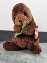 Ty Beanie Baby &quot;SEAWEED&quot; Otter Original Stuffed Toy 1995 (All Tags) - £3.91 GBP