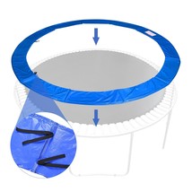 12&#39; Ft Round Trampoline Safety Pad Replacement Epe Foam Blue Spring Cover - £88.06 GBP