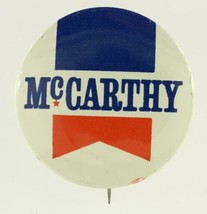 Vintage Political Campaign Button 1968 Eugene MCCARTHY for President Union Label - £7.55 GBP