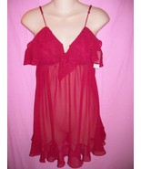 Flora Nikrooz Victoria&#39;s Secret Designer Collections Ruffled Elegant Che... - $50.53 CAD