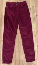 BDG Urban Outfitters Pants Mom High Rise Corduroy Berry Wine Women 26 (2... - £28.04 GBP