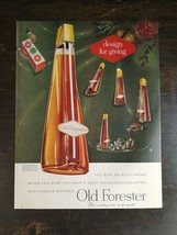 Vintage 1956 Old Forester Whiskey Raymond Loewy Decanter Full Page Ad 823 - £5.41 GBP