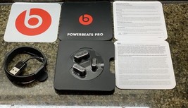 Powerbeats Pro Wireless Genuine Ear Tips (S,M,L) &amp; Charging Cable Manual - Black - £9.25 GBP
