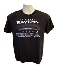 Super Bowl XLVII Baltimore Ravens New Orleans Adult Medium Black T-Shirt - $19.80