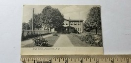 1907 RPPC Postcard PLEASANTVILLE HIGH SCHOOL BUILDING New York UNDIVIDED... - $8.55