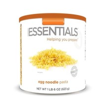 Essentials Pasta Noodles 1lb 6oz. Large  #10 Cans Emergency Long Term, 25 Years - £26.81 GBP