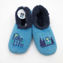 Snoozies Men&#39;s Slippers Lake Life Large 11/12 Blue - £11.86 GBP