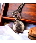 Gorgeous silver vintage dad pocket watch - €56,74 EUR