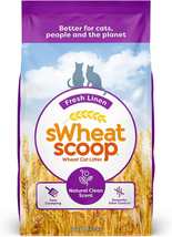 Fresh Linen Wheat Clumping Litter for Cats, 14 lb - £26.61 GBP