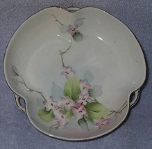 Nippon Japan Apple Blossoms Three Handle Decorative Bowl - £15.92 GBP
