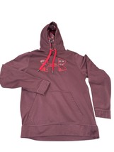 Under Armour Mens Burgundy Hoodie With Plaid Logo &amp; Red Drawstring M SKU... - $23.36