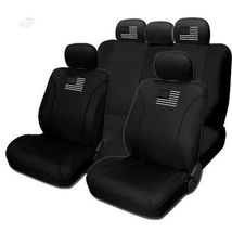 For NISSAN New American Flag Design Front Rear Car Truck SUV Seat Covers Set  - £25.28 GBP