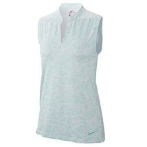 Nike Womens Golf Dry Sleeveless Fairway Polo Light Aqua/Light Aqua Small... - £31.45 GBP