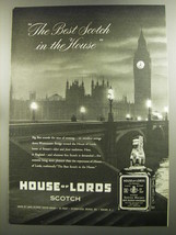 1952 House of Lords Scotch Ad - The best scotch in the house - £14.78 GBP