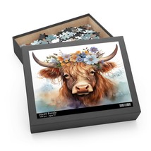 Personalised/Non-Personalised Puzzle, Highland Cow, awd-356, (120, 252, 500-Piec - £19.94 GBP+