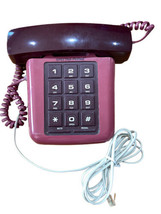 SPECTRA PHONE Model DP-1 Estate Find Raspberry Large Buttons Telephone V... - $18.49