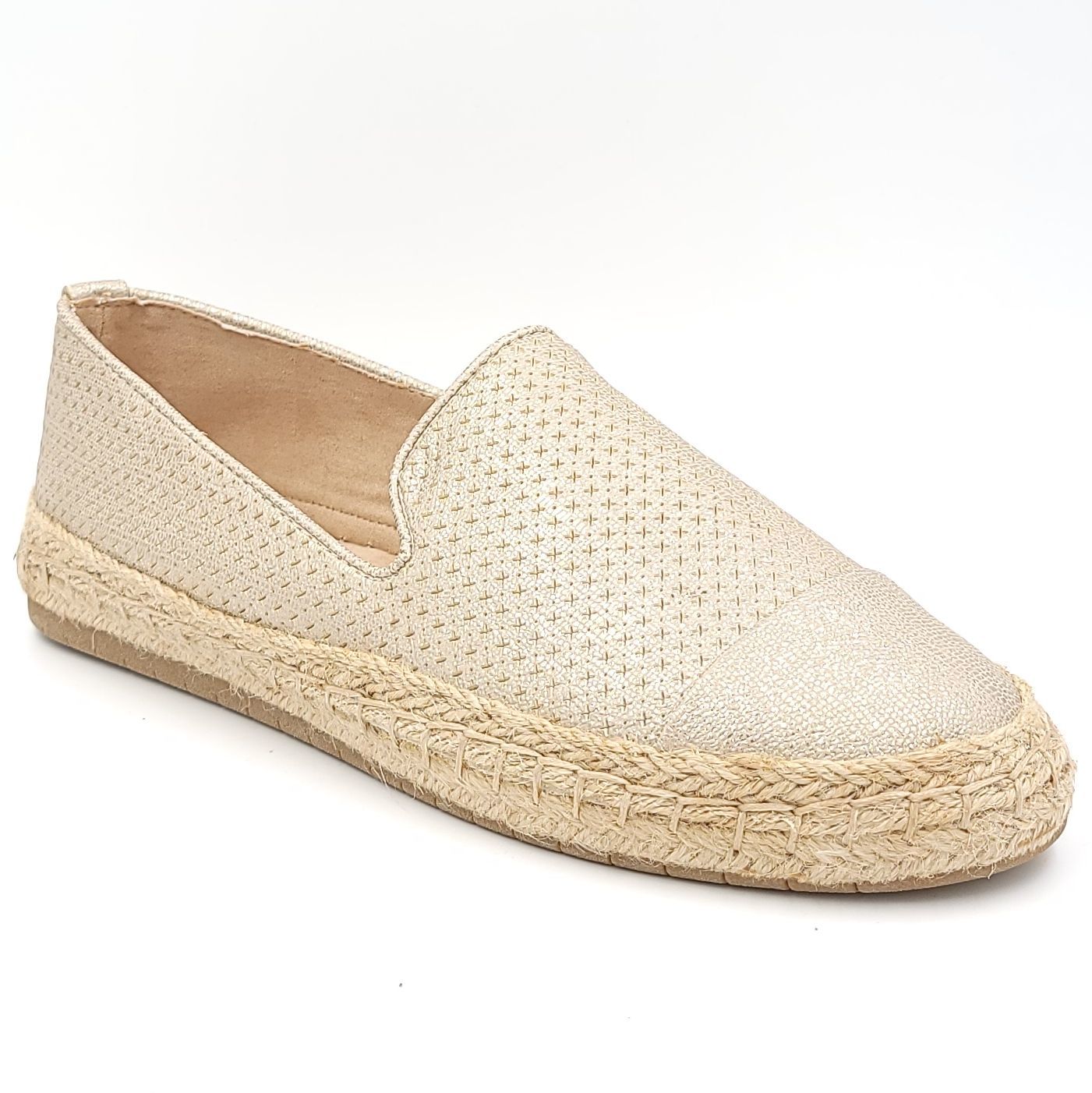 Primary image for Charter Club Women Slip On Espadrille Loafers Jonii Size US 11M Platino Gold