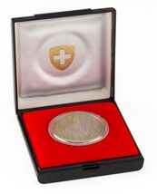 1982 Switzerland Commemorative 5 Franc Gotthard Railway Coin w/ Case - $57.57