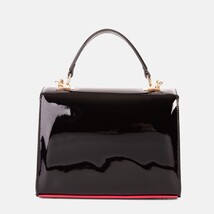 The Ege Black Patent Leather Handbag image 5