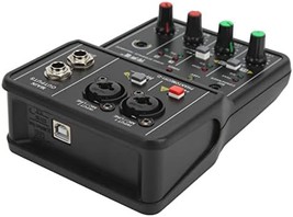 Two-Channel Usb 48V Phantom Power Compact Sound Mixing Console For Music - $38.96