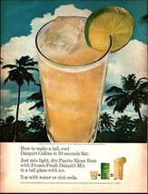 1967 Daiquiri Mix Puerto Rico Island Scene ad palm trees nostalgic b8 - £17.70 GBP