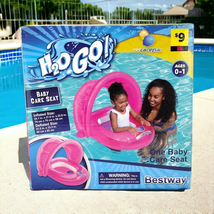 Bestway H2O Go UV One Baby Care Seat Inflated Swimming Pool Pink Float - £9.48 GBP