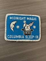 Girl Scout Midnight Magic 1990 Columbia Sleep In Embroidered Patch - $4.49