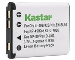 Kastar Battery LI-42B LI-40B Replacement for Olympus FE-230 FE-240 FE-25... - $15.19