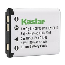 Kastar Battery LI-42B LI-40B Replacement for Olympus FE-230 FE-240 FE-25... - $15.19