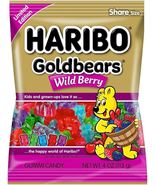 Haribo Gold Bears Wild Berry Gummy Candy (4oz Bag) - £3.90 GBP