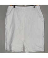 White Striped Linen Skirt 6 NWT - €24,24 EUR
