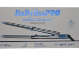 BabylissPRO Nano Titanium Prima 3100 Ionic Hair Straightener, 1&quot; - £84.09 GBP