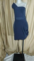 The Limted Navy Blue One Strap Drap Detail Dress Size 0 - £7.90 GBP