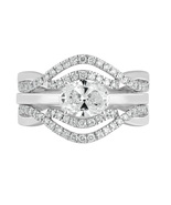  Dewberry 1.70 Carat Lab Grown Diamond Ring in 14K White Gold Women VVS-... - £1,290.94 GBP