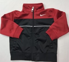 Nike Toddler Infant Jacket 12 Mos Red Black Active Wear Light Coat - £25.45 GBP