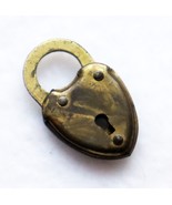 Vintage Heart Padlock Eagle Lock Co No Key Cute for Pendant or Decor Val... - £11.57 GBP