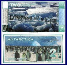 Antarctica $2, Adelie Penguins @ Paulet Island, Ice floe, LARGE 1996 - £3.49 GBP