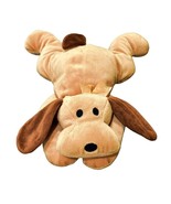 1990s Ty Pillow Pals WOOF Puppy Dog Plush Stuffed Animal Tan Brown Vintage - £6.79 GBP