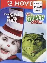 Dr. Seuss The Cat in the Hat /How the Grinch Stole Christmas (DVD) BRAND NEW - $11.49