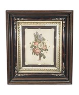 Antique Eastlake 1880&#39;s Recessed Hard Wood Frame Carved Flowers Deep - $145.49