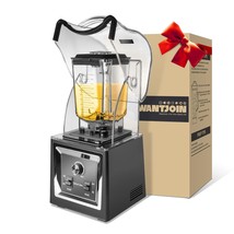 Professional Blender Commercial Soundproof Quiet Blender Removable Shiel... - £264.51 GBP