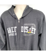 Walt Disney World Mickey Mouse Club Zip Up Hoodie Gray Sweatshirt Size M... - £19.31 GBP