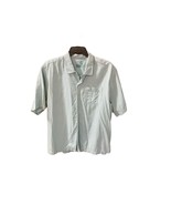 Tommy Bahama mens Size XL Light Green Short Sleeve Button Up Shirt Silk - £19.54 GBP