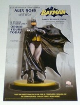 2007 Alex Ross DC Direct 17x11 inch Batman Dark Crusader statue promo toy POSTER - £19.43 GBP