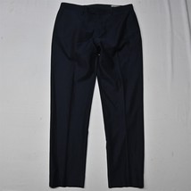 Banana Republic 33x30 Navy Blue Hopsack 809141 Wool Tailored Slim Dress Pants - $49.99